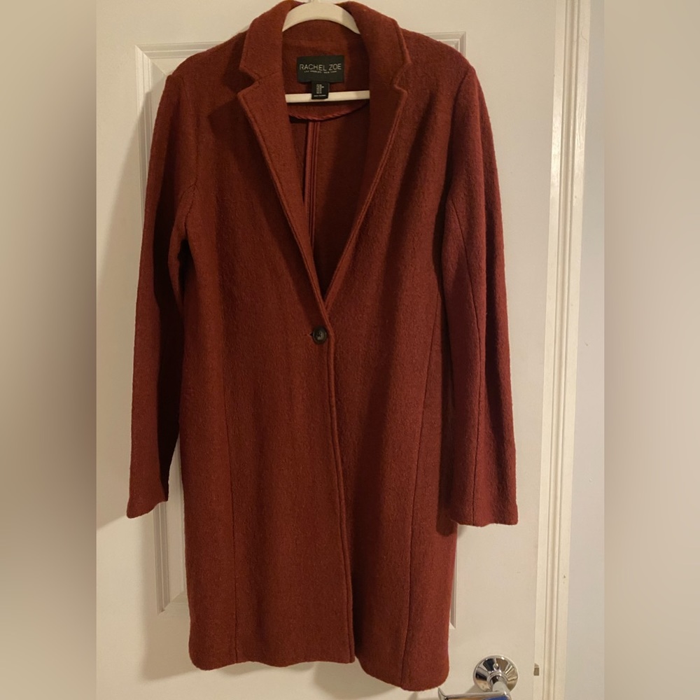 Gently Used Womens Burgandy Rachel Zoe Wool Coat